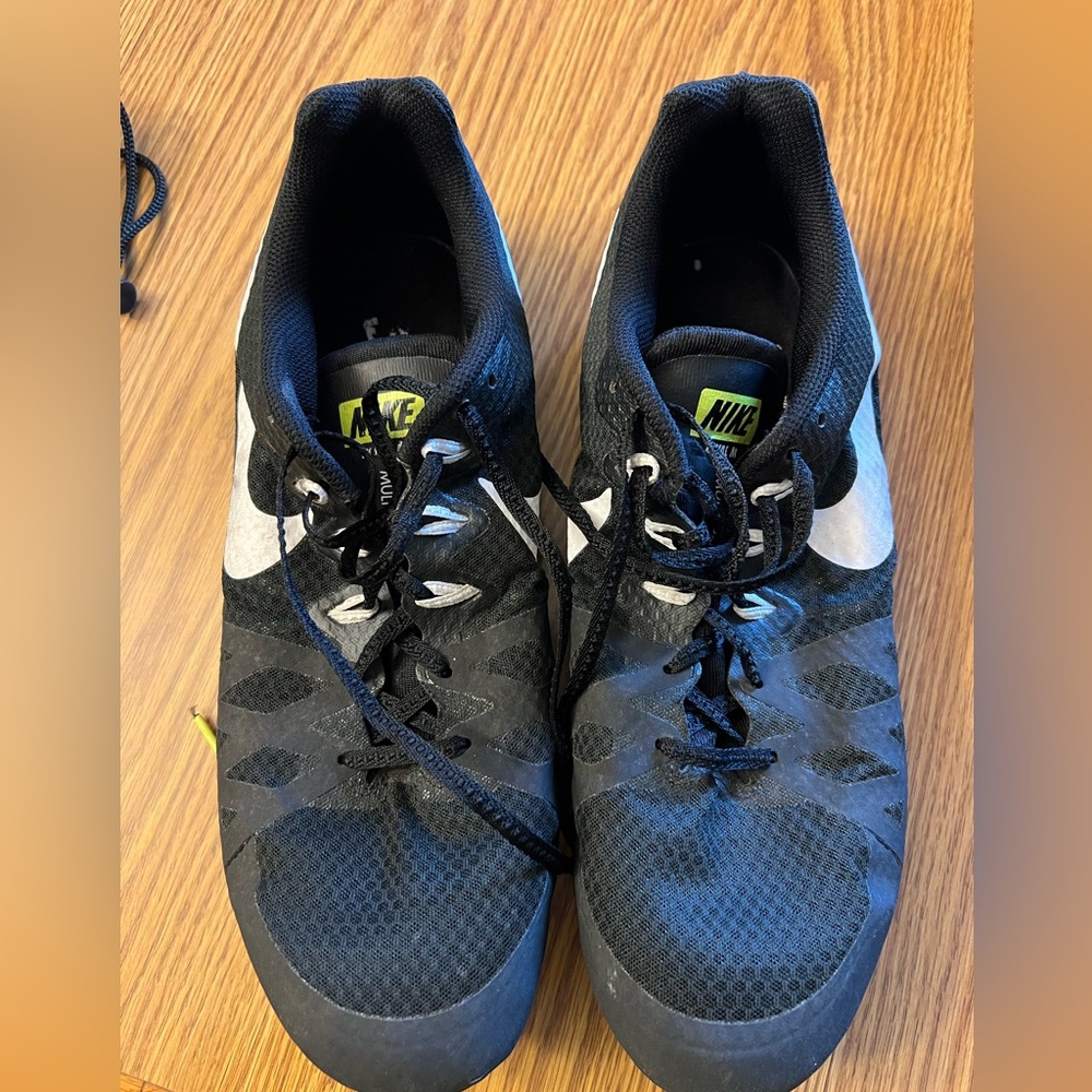 Nike Racing Black Spikes. Mens size 12.5